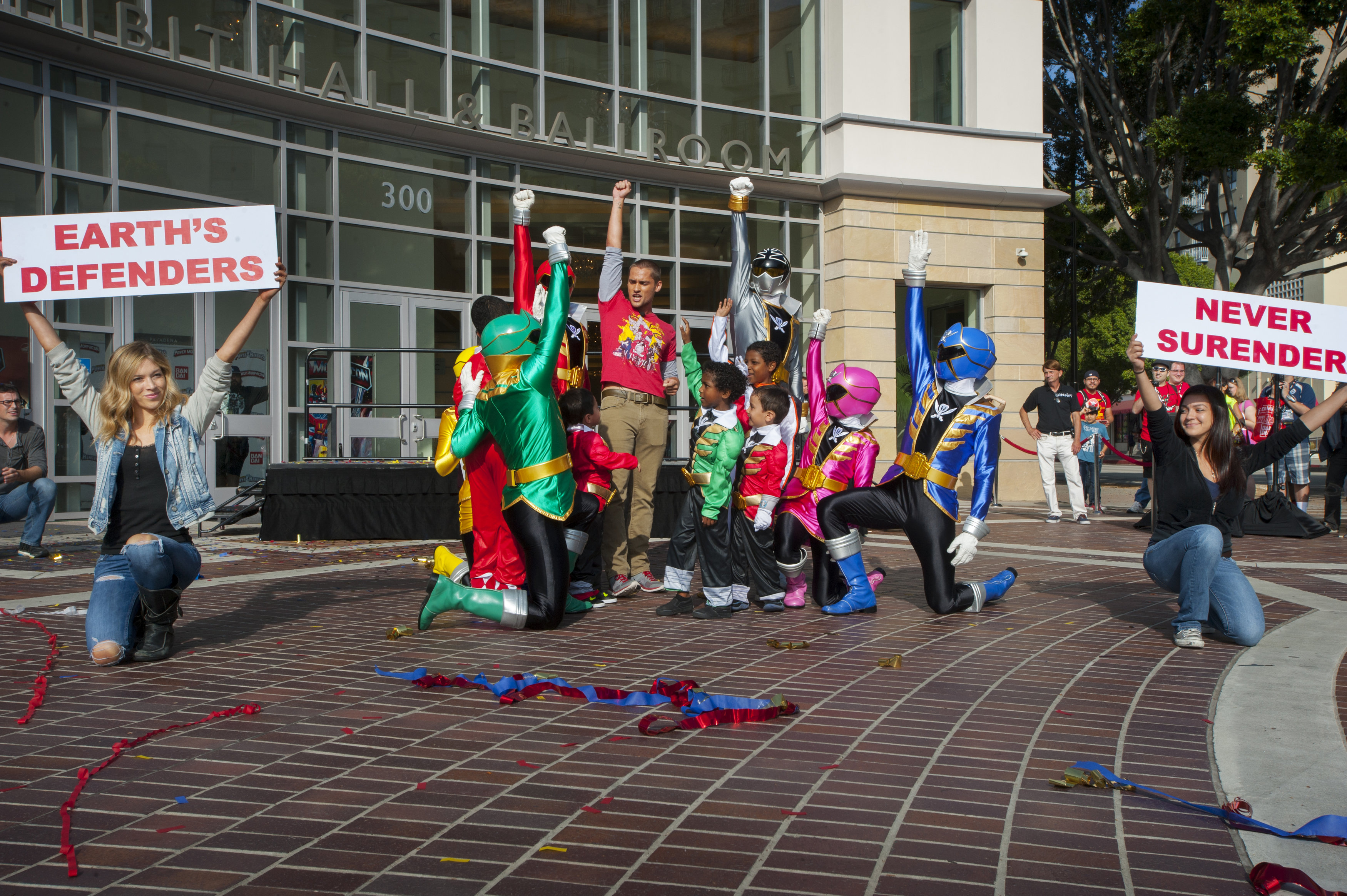 Five Wish Kids from MakeAWish Help the Power Rangers...