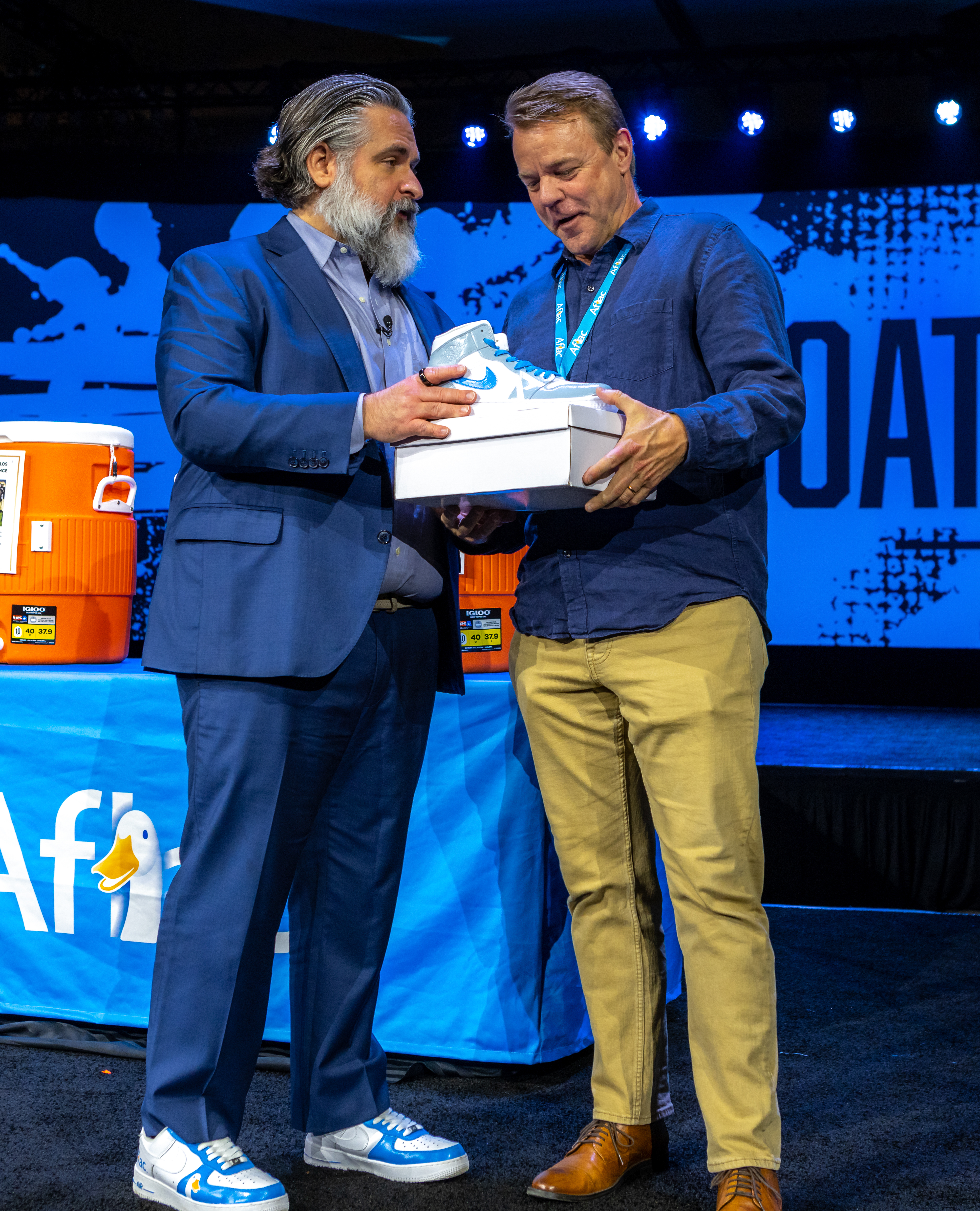 Nike sneakers shown for the auction.