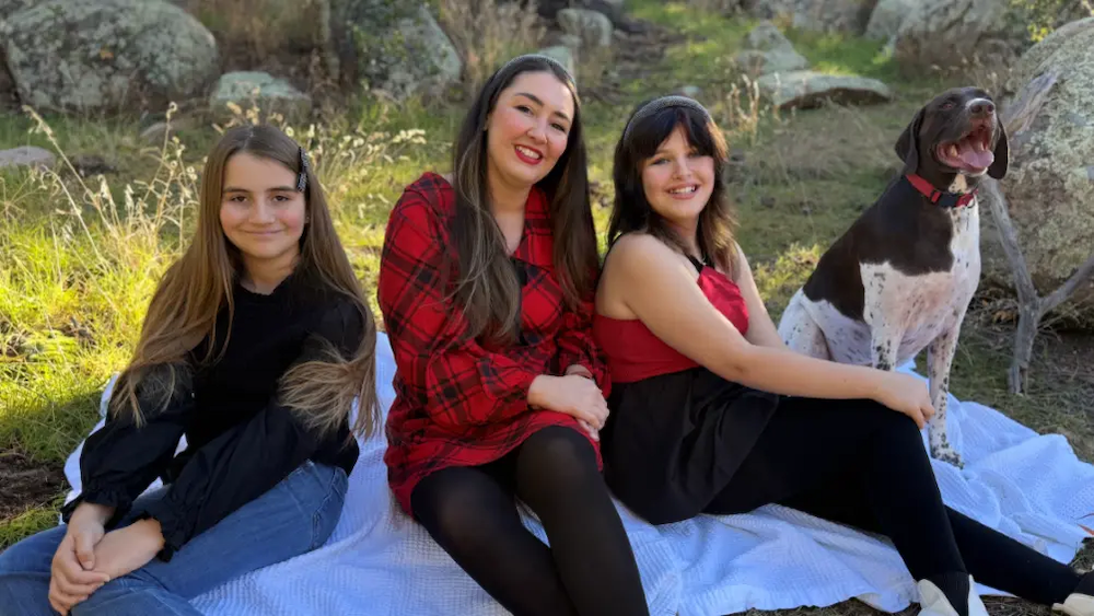 Brittni shown with her friends.