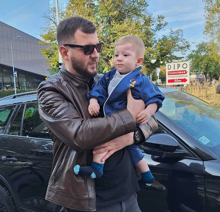Nemanja and his son.