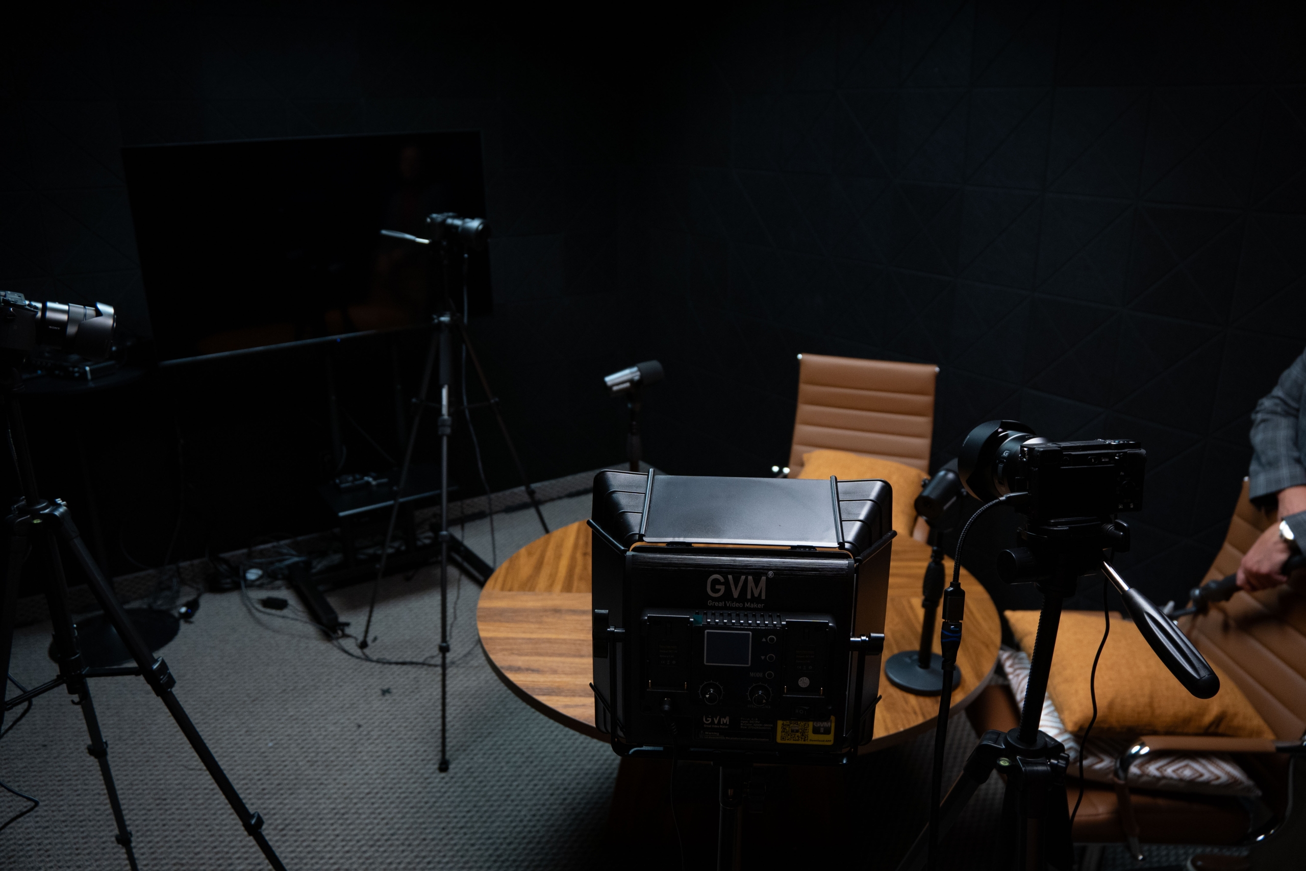 set up for interview