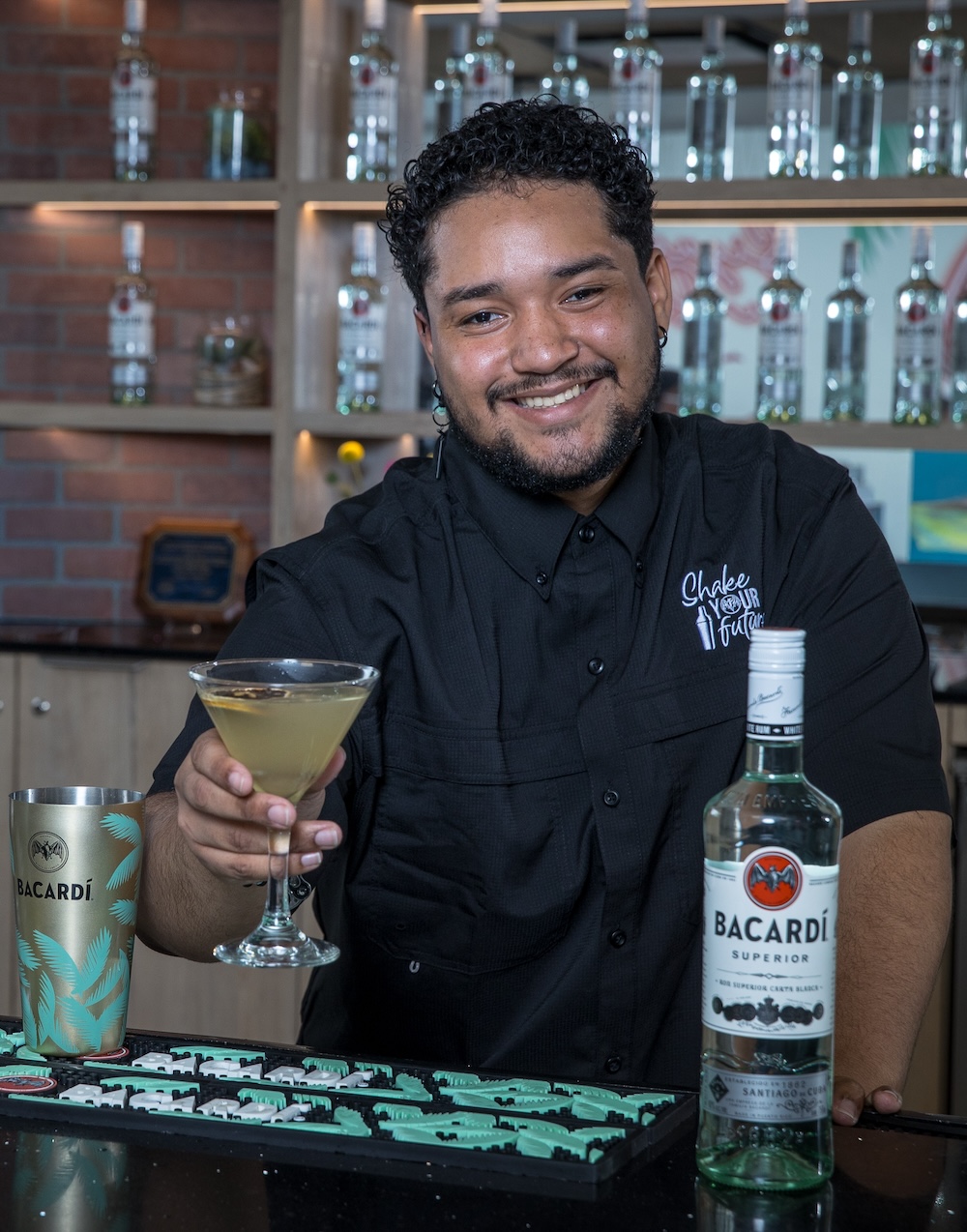 bartender serving drinks