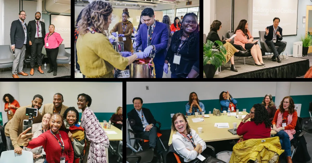 collage of images from event