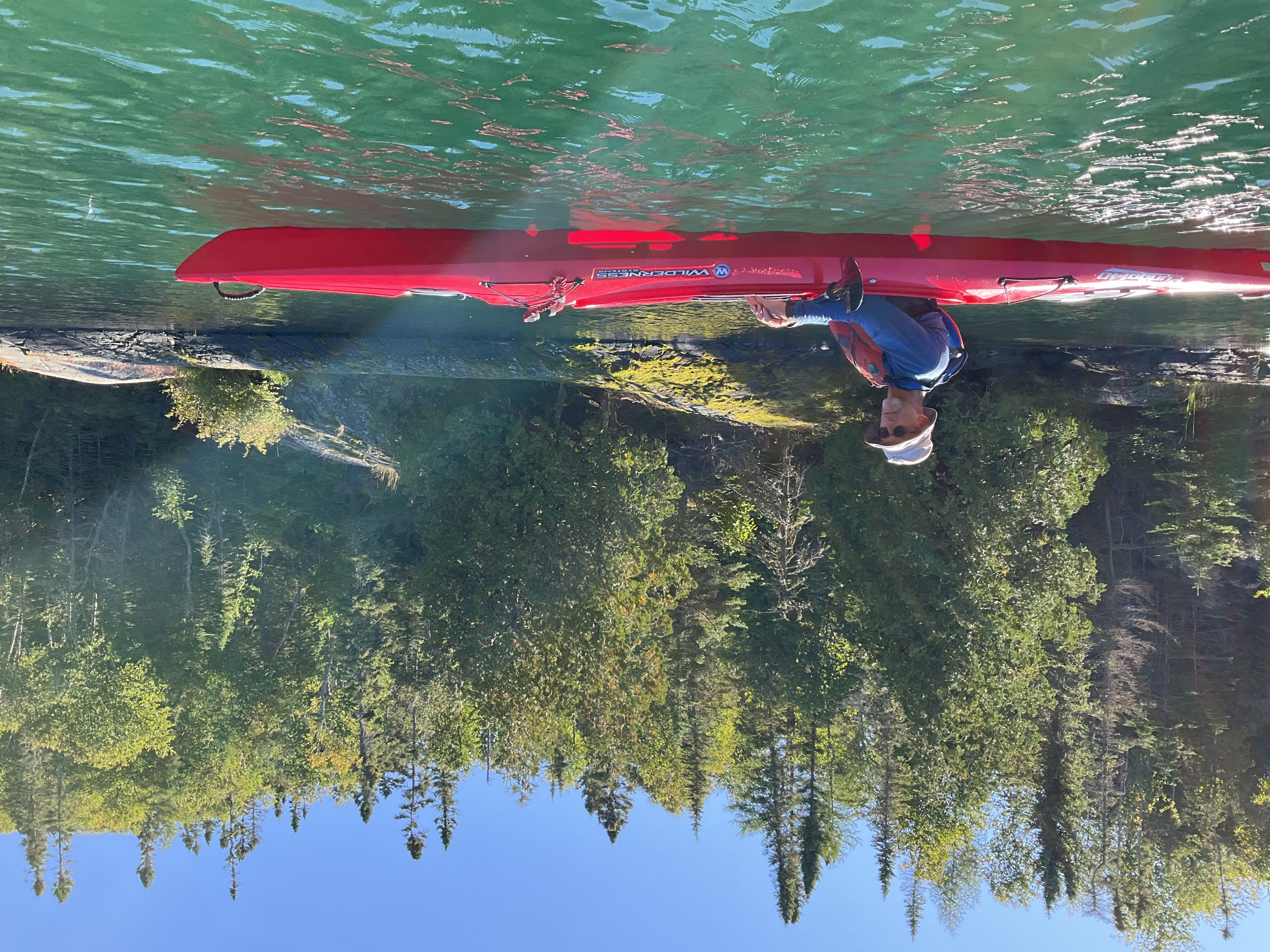 Jeff Towns in a kayak