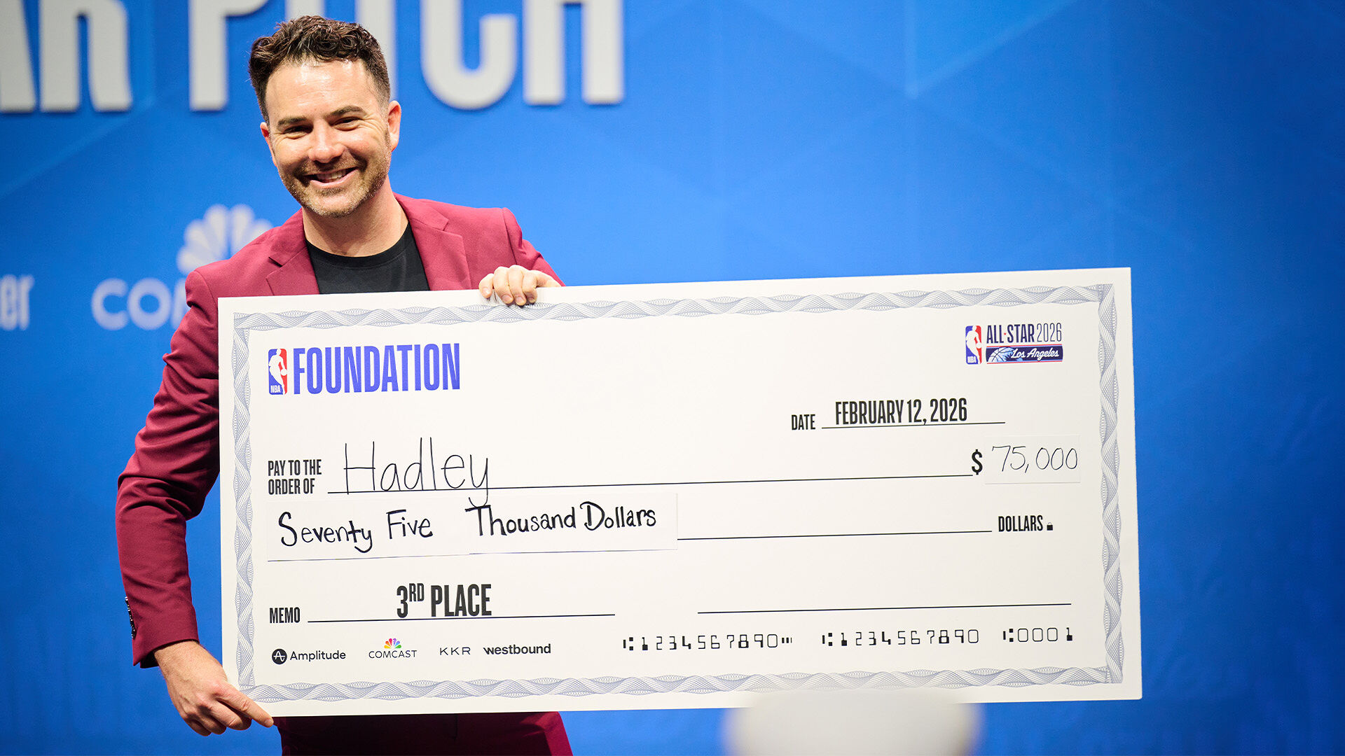 Yosh Miller takes third place prize of $75,000