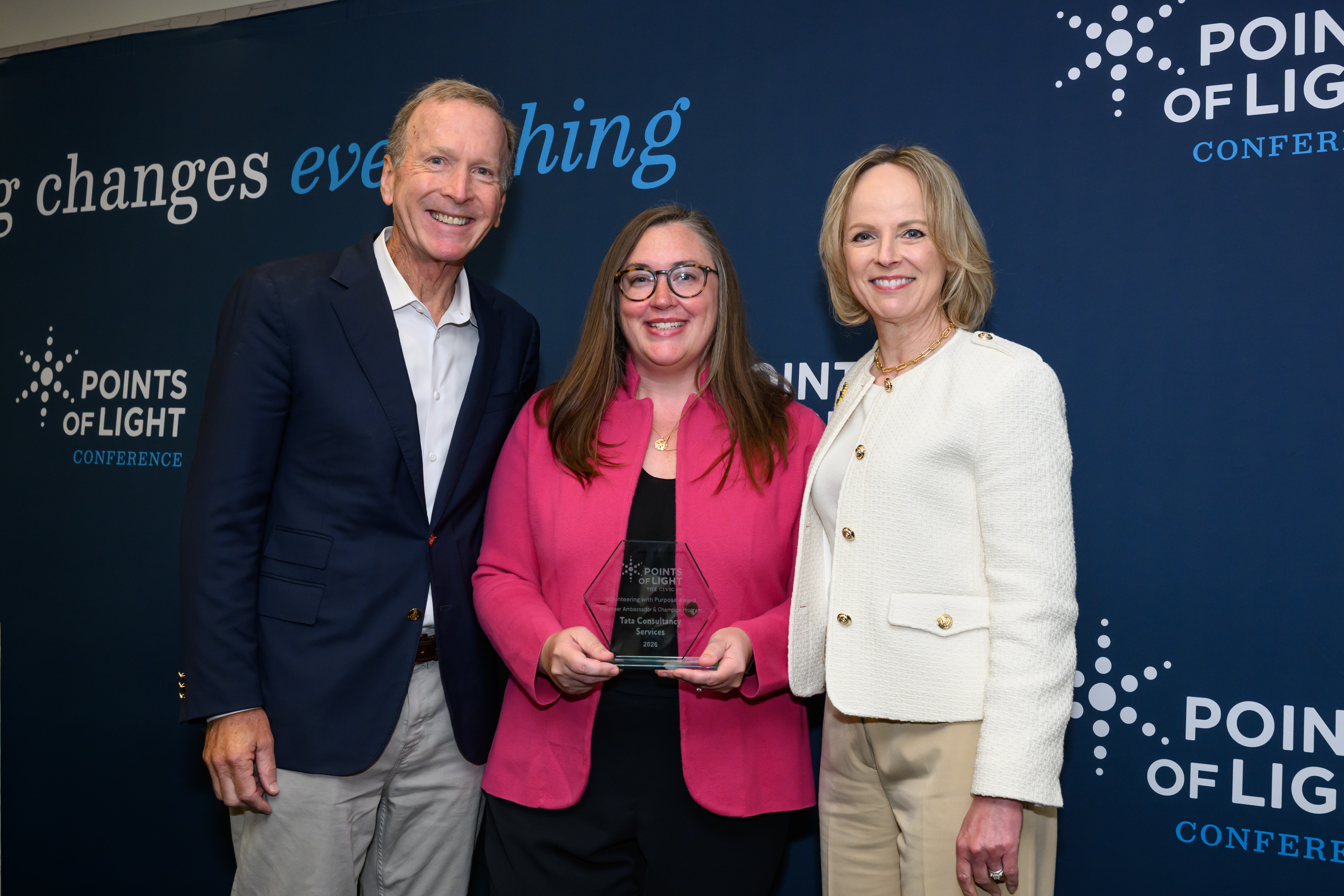 Stefanie McCall accepting award