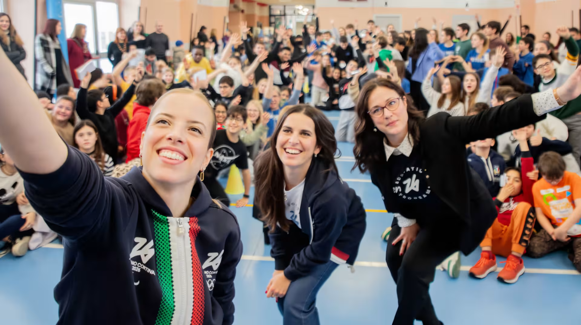 Smiling group of students