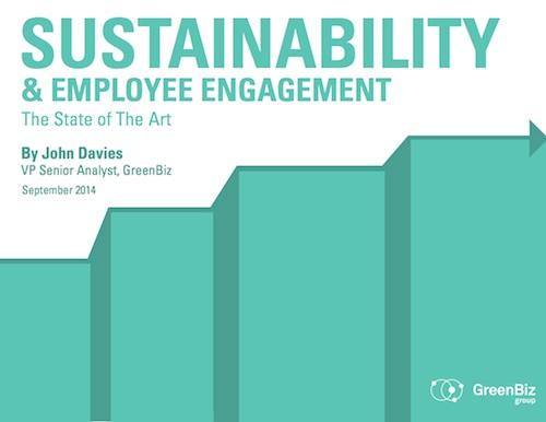 “Sustainability and Employee Engagement: The State of the Art,” is based on a survey of more than 1,300 companies of all sizes.