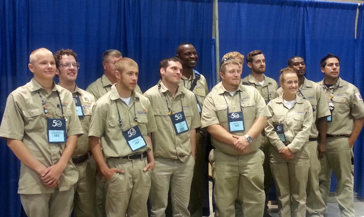 SkillsUSA students & participants in the appliance repair competition at NLSC 2014