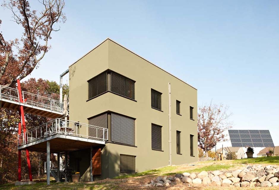 To bring this super-efficient design up to Passive House standards, the U.S. team imported certain products from Germany.