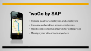 New Ride-Sharing App from SAP Helps Organizations Reduce Costs,  Save Resources and Better Engage Employees